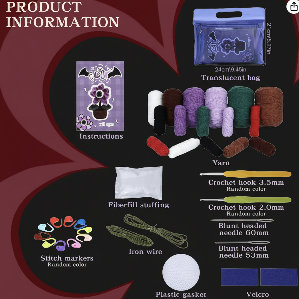 Eyeball Flower Kit Contents Restyled