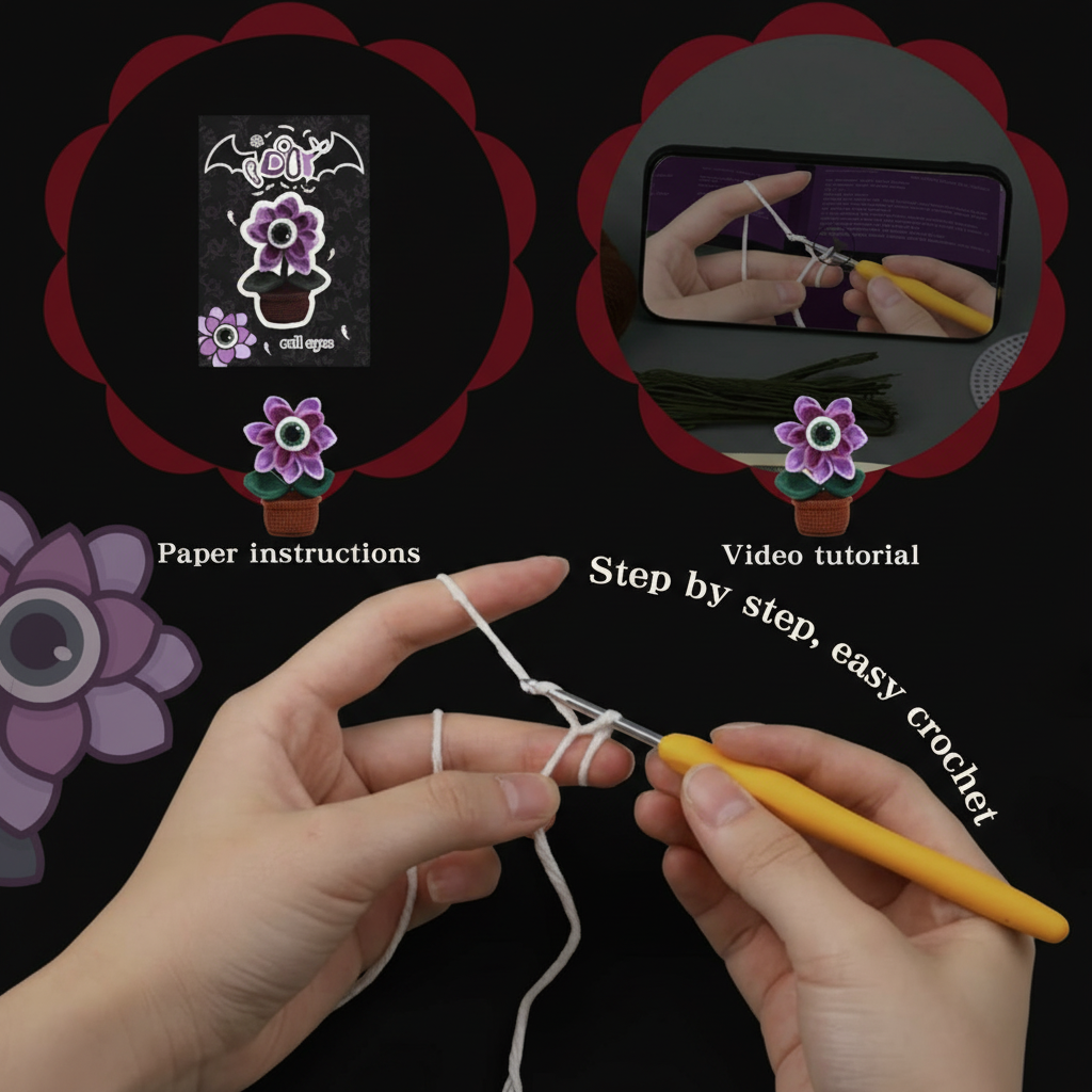 Eyeball Flower Tutorial Restyled